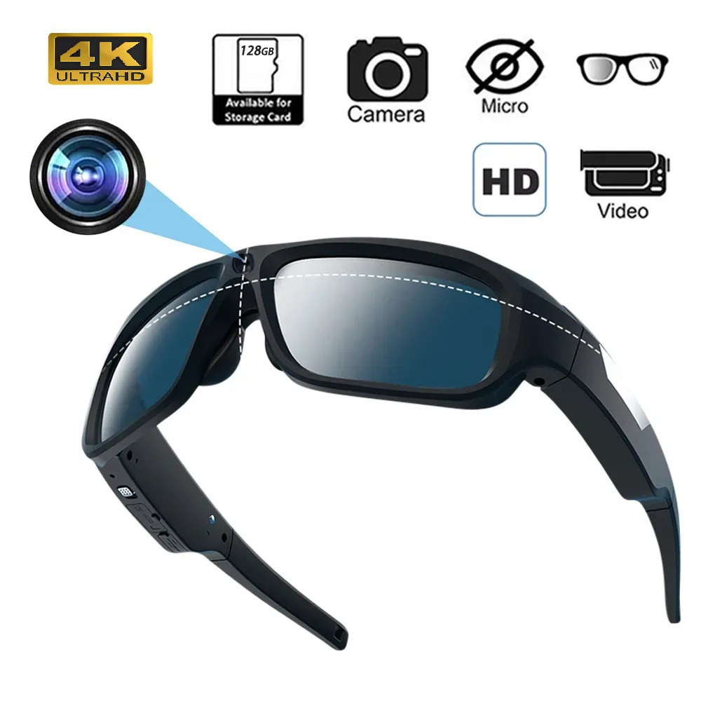 Outdoor Sport Activity - 4K HD Smart-Brillenkamera Mini-Brillen-Videokamera für Outdoor-Radfahren