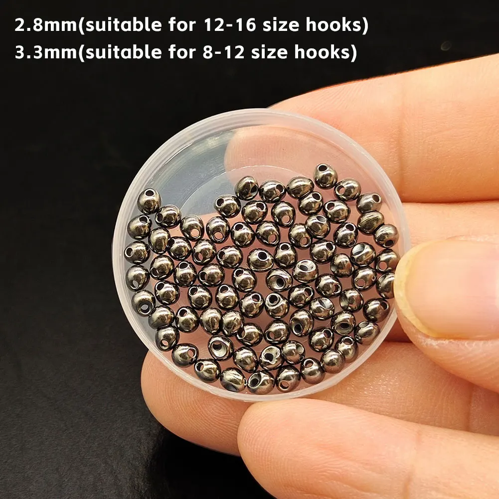 Outdoor Sports Store - 10 Stück 2,8/3,3 mm geschlitzte Wolframperlen,
