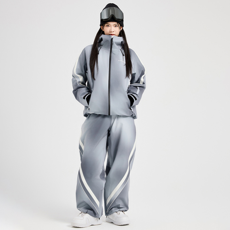 Outdoor Sport Waterproof Pants - Winter Wasserdichte Kapuzenjacke Hosen Frauen Schneeanzüge