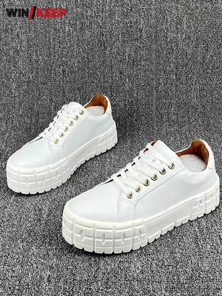 Outdoor Sport Flooring - Frauen Dicke Plattform Low Cut Outdoor